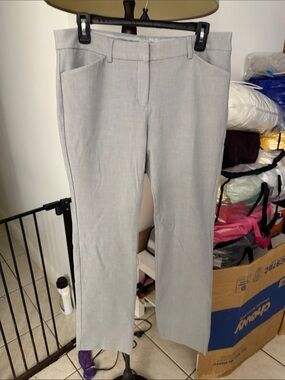 Express Editor Pants in Light Gray